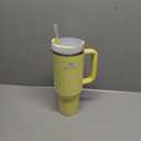 STANLEY Quencher H2.0 Tumbler with Handle and Straw 40 oz | Flowstate 3-Position Lid | Cup Holder Compatible for Travel | Insulated Stainless Steel Cup | BPA-Free | Pomelo