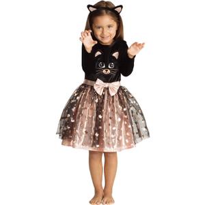 Wizland Girls Cute Cat Costumes Cat Cosplay Suit, Christmas Birthday Gift for Girls (3-4year, Cat Dress With Headband)