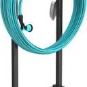 Garden Hose Holder, Water Hose Reel Rack with 4 Spikes Heavy Duty Detachable Reel Stand Freestanding Hose Hanger, Garden Water Reel Rack for Outside Yard Lawn
