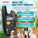 Dog Shock Collar with Remote Control- Training Collar for Small Medium Large Dogs, Electric Collar for Dogs Training Rechargeable, E Collar with Beep, Vibration & Shock-Lock Keypad