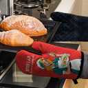 2 x Bixxh I Am The Secret Ingredient Funny Oven Mitts with Hanging Loop and Silicone Non-Slip, Hostess Baking Cooking Kitchen Utensils 2-Piece Set, Gifts for Women Bake Lover, Housewarming Gifts