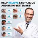 Heated Eye Mask for Dry Eyes Relief, Cordless Eye Mask with 3 Heat Settings, Washable Eye Cover, Warm Heating Pad for Stye Eye Treatment & Travel Use (Gray)