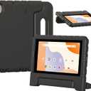 Bolete Kids Case for Onn 7 Inch Tablet Case Gen 4 2024 (Model:100135924), Kids-Friendly Soft Shockproof Adjustable Stand Cover for Onn 7 Inch 2024 Gen 4 Tablet, Black