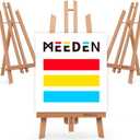 MEEDEN Table Easel Stand for Display: 3 Pack 20 Inch Art Beech Wooden Tabletop Easel for Sign Painting - Small Canvas Stand for Adults