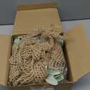 Zeyune 6 Set 9'' Small Wreaths for Kitchen Cabinets Mini Christmas Wreaths Real Touch Lamb Ear with Burlap Ribbon Red Berry Farmhouse for Xmas Wall Window Indoor Outdoor Chair Fireplace Decor