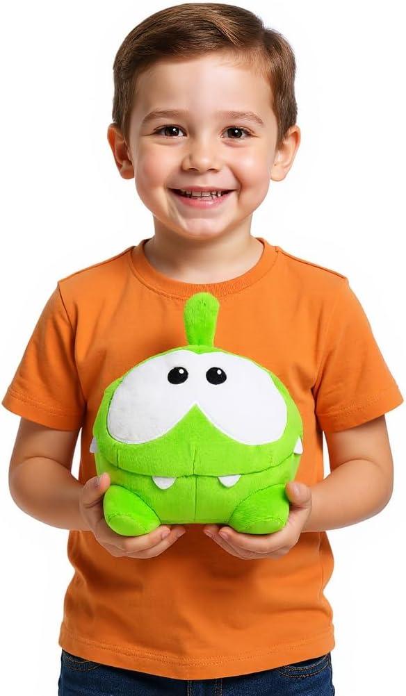 Om Nom Plush Toy  7.5" Soft Stuffed Animal from Cut The Rope Game  Official Zeptolab Collectible  Cuddly Green Monster Gift for Kids & Fans