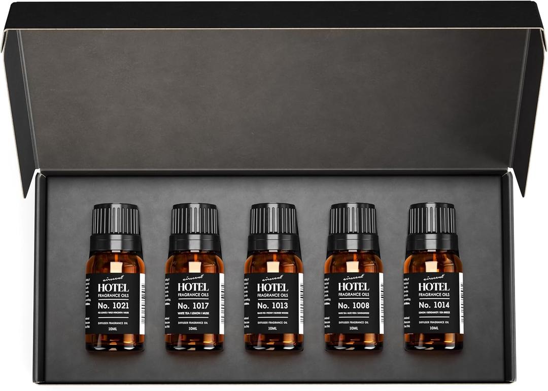 AirScent Hotel Diffuser Oil Gift Set - Buyers’ Best Picks - 10 mL, 0.34 fl oz Hotel Fragrance Oil Gift Set - Inspired by the Baccarat NYC, My Way and Capri Brezza and Other Hotel Scent Samples