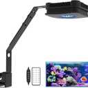 Lominie LED Aquarium Light Saltwater Aquarium Lamp 30W Full Spectrum with Remote Dimmable Nano Coral Reef Light for Fish Tank with Bracket