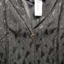 Women Formal Jacket Long Sleeve Solid Single Button Coat, M