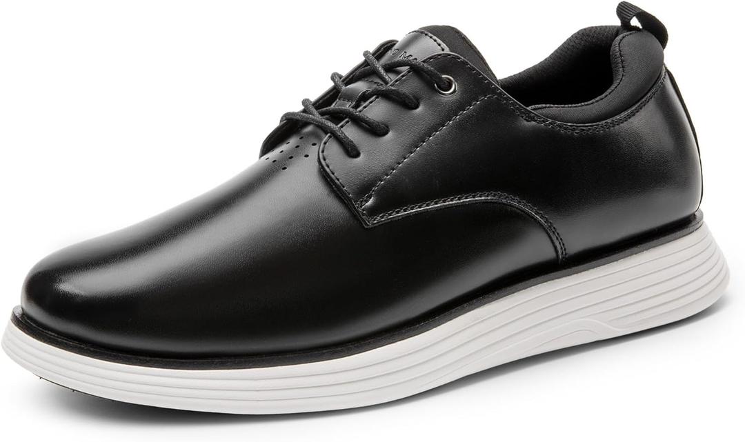 Bruno Marc Men's MaxFlex Dress Sneakers Casual Oxfords Shoes (8.5, Black)