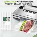 Bonsenkitchen Vacuum Sealer Bags, 11 in x 50 ft Rolls 2 Pack Seal Bags for Food Storage Saver, BPA Free, Commercial Grade Textured Food Roll Bags, Customized Size Bag for Sous Vide Cooking,VB3210