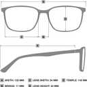 NOVIVON ActiveFit Reading Glasses for Men - Blue Light & UV Protective Readers with Bonus Case & Cloth, +1.75