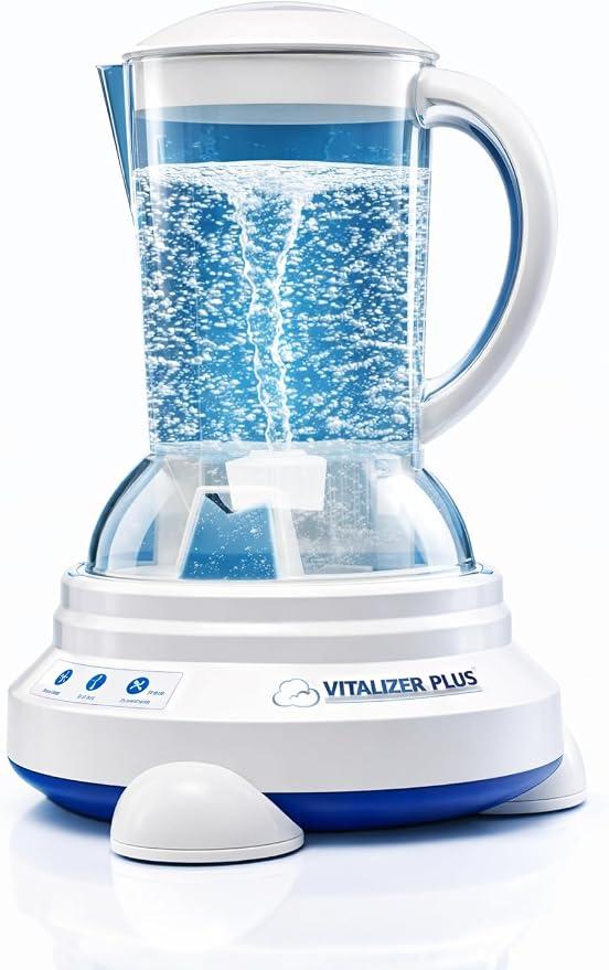 Vitalizer Plus-Hexagonal Oxygen Water Maker with Mineral Cube -Alkaline Ionizer Water Raw Food Naturopathic Clean Homeopathic