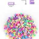 500+ Pieces 9x12mm Big Large Alphabet Letter Beads A-Z Mixed Plastic Shape Loose Beads for Jewelry Making Bracelets Necklaces Key Chains (Macaron)