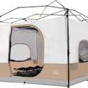 KAMPKEEPER Camping Inner Tent for Pop Up Canopy, Converts 10'x10' Straight Leg Canopy into Camping TentFully Vented Roof(Top & Frame NOT Included) (Khaki, Classic)