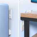 TROND Flat Outlet Extender with 6 Inch Cord - ETL Listed Flat Plug Extension Outlet Splitter Adapter, Electrical 3 Way Multi Wall Plug Extender for Home Office Dorm Room Cruise Ship Travel, White (3 Prong with Short Cord, 1 Pack)