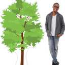 Cardboard People Tree Life Size Cardboard Cutout Standup, One Size