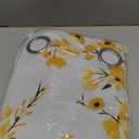 HOMEIDEAS Yellow Floral Blackout Curtains, 52 x 84 Inches Long Room Darkening Flower Grommet Drapes for Living Room, Bedroom, 2 Panels,