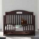 Storkcraft & Graco Toddler Safety Guardrail with Slats (Espresso) – GREENGUARD Gold Certified, Converts Compatible Storkcraft & Graco Crib to Toddler Bed, Each Guardrail Sold Individually