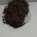Topcosplay Women's Wig Brown Long Curly Fluffy Afro Cosplay Halloween Costume Wigs