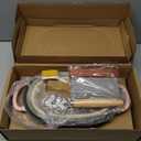 Enameled Cast Iron Sourdough Bread Oven, Dutch Oven for Bread Baking, - incl. Sourdough Bread-Baking Supplies like Banneton Bread-Proofing Basket - 5QT Loaf Cast Iron Bread Pan-Making Kit Pan, Pot, Sour Sough Tools, Lame (Pink)