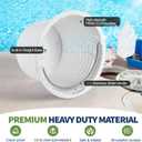 DeeprClean 8" Pool Skimmer Basket for Inground Pool with 3 Skimmer Socks & 316 Stainless Steel Handle, Weighted Skimmer Basket Replace for Pentair U-3 Pool Basket and Hayward SP1070 Pool Filter Basket