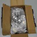 Keychain Button Making Supplies for Button Maker Machine, 50 Sets 32mm Button Refills Includes Metal Shell, Graphic, Plastic Film, Backing Parts