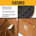 Carhartt Firm Duck Dog Chore Coat, Insulated Weather Resistant Jacket for Cold and Windy Conditions, Black, X-Large