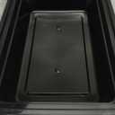 50 Pack (100-Piece) 32 oz Meal Prep Containers Reusable with Easy Open Lids, Sturdy Leakproof Food Safe, Microwave Freezer Dishwasher Safe, To Go Take Out Plastic Food Storage Pans with Lids, Black