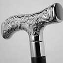 Antique Brass Walking Stick Deluxe Walking Cane Beautiful Brass Silver Handle Walking Stick for Men and Women Gift