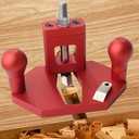 Router Plane Hand Wood Planer, Handheld Woodworking Tool, Woodworking Carpenter Tools Adjustable Woodcraft Trimming Knife Depth Stop Planer Wood Chamfering Slottinge (Red)