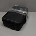 Relavel Makeup Bag Travel Makeup Train Case 13.8 inches Large Cosmetic Case Professional Portable Makeup Brush Holder Organizer and Storage with Adjustable Dividers and Shoulder Strap Black (Medium)