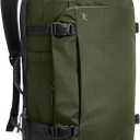 Tomtoc Travel Backpack 40L, TSA Friendly Flight Approved Carry-on Luggage Hand Water-resistant Lightweight Business Rucksack, Durable Large Weekender Bag Daypack Fits 17.3 Inch Laptop