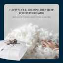 Serta Goose Feather Down Fiber Cotton Comforter Queen Size - 100% Cotton Duvet Insert - Hotel Luxury Hypoallergenic Bedding Comforter Light Warmth 90 x 90 Inch White