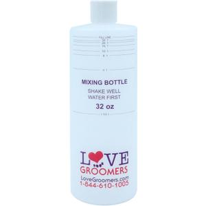 GROOMER ESSENTALS 32oz Dilution Bottles - Set of 4 - Professional Dog Grooming Mixing Bottles for Shampoo, Conditioner, and Solutions