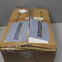 downluxe Indoor Chair Cushions for Dining Chairs, Tufted Overstuffed Textured Foam Kitchen Chair Pads with Ties and Non-Slip Backing, 15.5" x 15.5" x 4", Dark Grey, 4 Pack