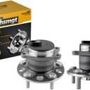 512332 Rear Wheel Bearing Hub Compatible with Patriot 2007-2017, Compass 2007-2017, Avenger 2008-2014, Chrys ler 200 2011-2014, Caliber 2007-2012, Sebring 2007-2010 5 Lug w/ABS 2pcs