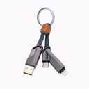 ZGear Key Chain Braided Flat Charge Cable