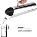 Stainless Steel Water Pitcher Jug with Ice Guard - 2L Cold Drinking Carafe with Handle for Home & Hotel