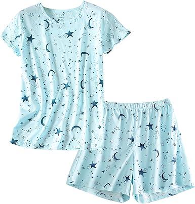 PNAEONG 1Pack Women's Cotton Pajama Sets Short Sleeve Sleepwear Tops with Capri Pants Summer Loungewear Pj Sets XXL PNAEONG 1Pack Women's Cotton Pajama Sets Short Sleeve Sleepwear Tops with Capri Pants Summer Loungewear Pj Sets XXL