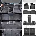 Floor Mats for Hyundai Santa Fe 2024 2025 2026(Fit Hybrid/Gas), All Weather Protection Custom Floor Mats Trunk Cargo Mat and Car Windshield Cover Set for Hyundai Santa Fe Accessories