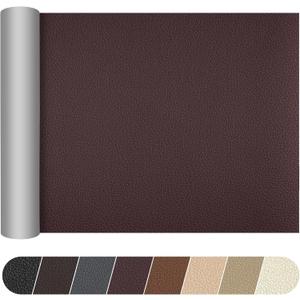DXBULL Large Leather Repair Patch 35.4x78.7 inch Repair Tape Self-Adhesive for Furniture Sofas Car Seats Chair Couches Handbags Jackets Decorative Home Hotel Wall (Coffee)