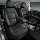 Skechers Men's Memory Foam Seat Covers, Air Cool Mesh Thick Car Seat Covers, Car Seat Covers Front Seats Airbag Compatible, Universal Automotive Comfort for Most Cars, Vans, Trucks, SUV,Black