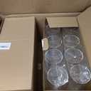 Lillian Tablesettings 96 Pack Stemmed Plastic Wine Glasses, 8 oz Elegant Crystal-Clear Disposable Wine Glasses, Shatterproof Premium Hard Plastic Cups for Weddings, Parties & Special Events, 96 Count