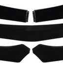 Universal Car Front Bumper Lip, Adjustable Air Dam Body Kit Chin Spoiler Splitter Diffuser 5PCS/Set, Glossy Black