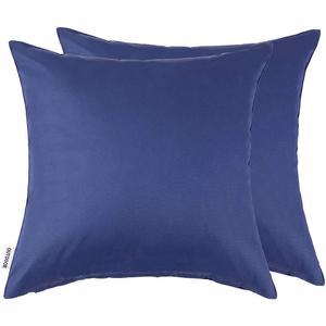 MIULEE Pack of 2 Decorative Outdoor Waterproof Pillow Covers Square Garden Cushion Sham Throw Pillowcase Shell for Spring Patio Tent Couch 20x20 Inch Navy Blue