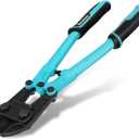 DURATECH 14-inch Heavy Duty Bolt Cutter for Rods, Bolts, Rivets, Chains, and Steel Wires, Bi-Material Ergonomic Rubber Grip Handle, Chrome Vanadium Steel Forged Blade