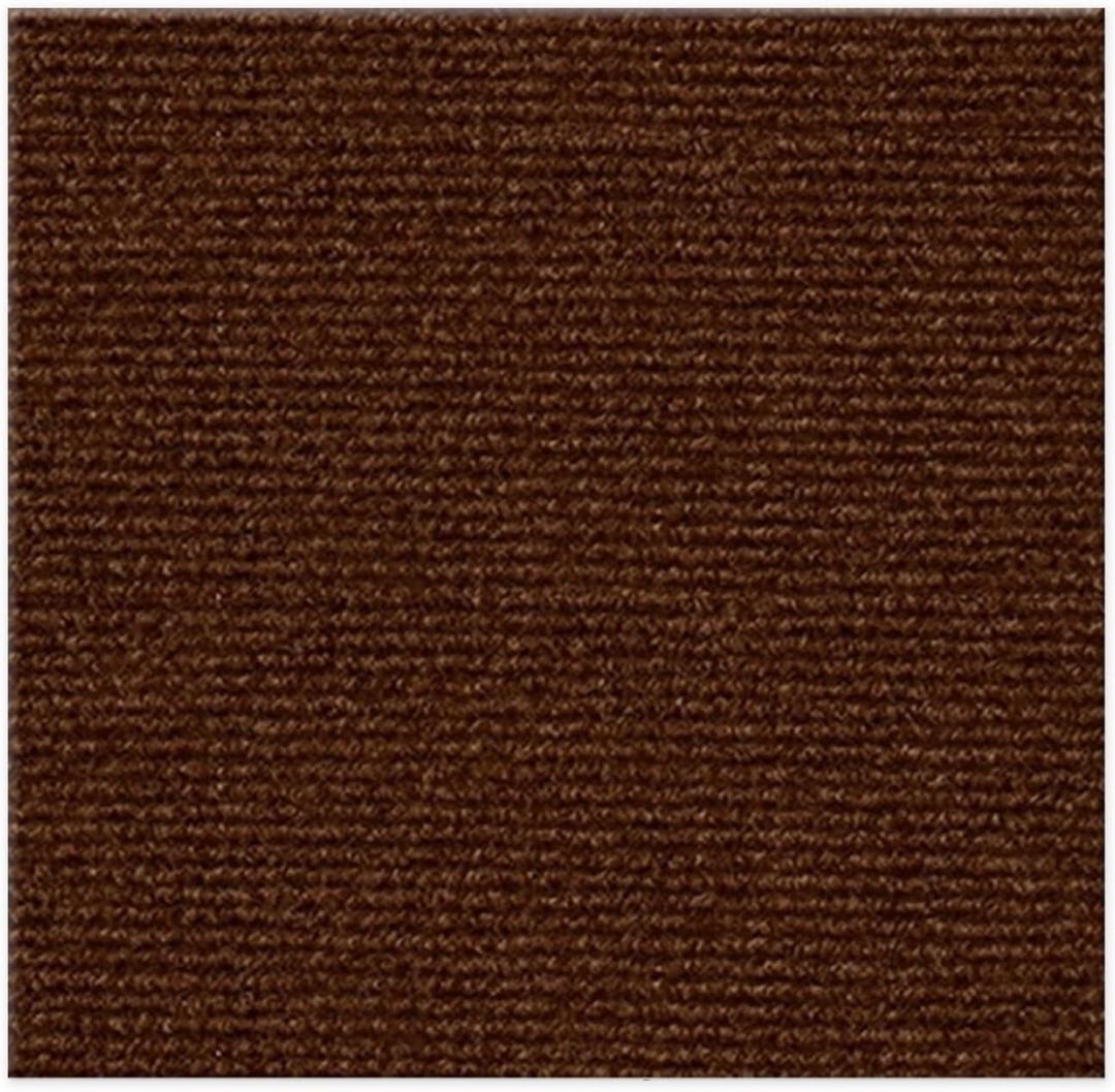 24 * 24in Peel and Stick Carpet Tiles, Self Adhesive Floor Squares with Extra Soft Pad, Easy Installation for Bedroom, Living Room, Office, Rental (10, Brown)
