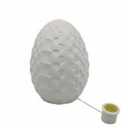 HH 7IN LED CERAMIC EGG WHITE