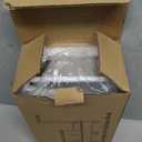 Nacial Sponge Holder for Kitchen Sink, Sink Caddy Organizer with High Brush Holder & Two Towel Racks - Rustproof 304 Stainless Steel Kitchen Countertop Storage Essentials - White